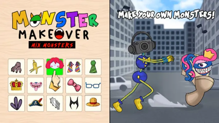 Monster Makeover, Mix Monsters android App screenshot 7